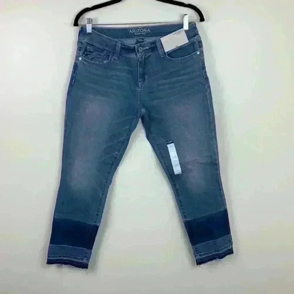 🆕nwt Arizona Jean Co Cropped Jeggings - Picture 1 of 11